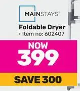 Game Mainstays foldable dryer offer