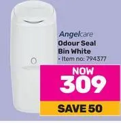 Game Angelcare odour seal bin white offer