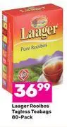 Game Laager rooibos tagless teabags-80 pack offer