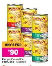 Game Pamper Canned Cat Food Assorted-For Any 6 x 385g offer