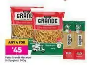 Game Grande Pasta Macaroni Or Spaghetti-For Any 4 x 500g offer