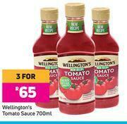 Game Wellington's Tomato Sauce-For 3 x 700ml offer