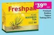 Game Freshpak Rooibos Tagless Teabags-80's Each offer
