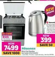 Game Hisense 60cm Free Standing Gas Cooker HC63112AXZA offer