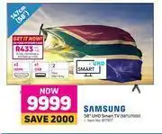 Game Samsung 58" UHD Smart TV 58TU7000 offer