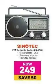 Game Sinotec FM Portable Radio PR-45U offer