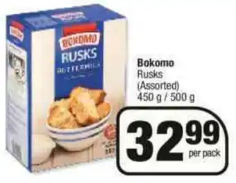 Spar Bokomo Rusks 450g/500g offer