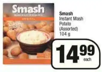 Smash Instant Mash Potato 104g