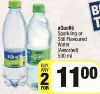 Spar aQuellé Sparkling or Still Flavoured Water 500ml offer