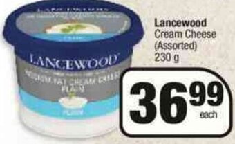 Spar Lancewood Cream Cheese 230g offer