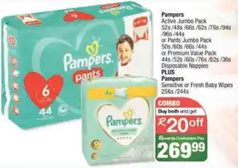 Spar Pampers Active Jumbo Pack offer