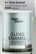 Builders Warehouse Fired earth gloss enamel-5l offer
