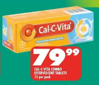 Shoprite CAL-C-VITA COMBO EFFERVESCENT TABLETS 15 per pack offer