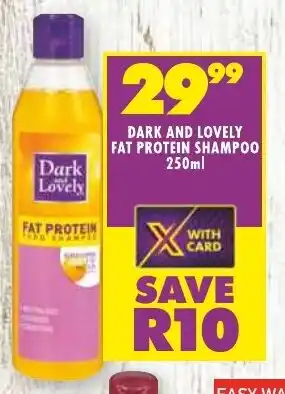 Shoprite DARK AND LOVELY FAT PROTEIN SHAMPOO 250ml offer