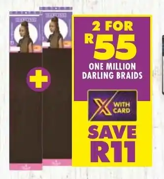 Shoprite ONE MILLION DARLING BRAIDS offer