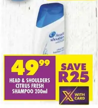 HEAD & SHOULDERS CITRUS FRESH SHAMPOO 200ml