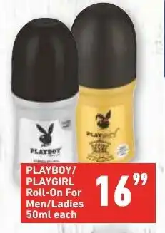 PLAYBOY/ PLAYGIRL Roll-On For Men/Ladies 50ml each