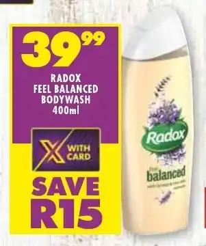RADOX FEEL BALANCED BODYWASH 400ml