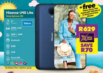 Shoprite Hisense U40 Lite Smartphone 3G offer