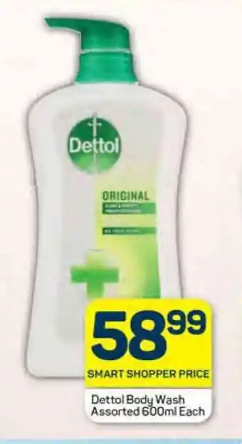 Pick n Pay Dettol Body Wash Assorted 600ml Each offer