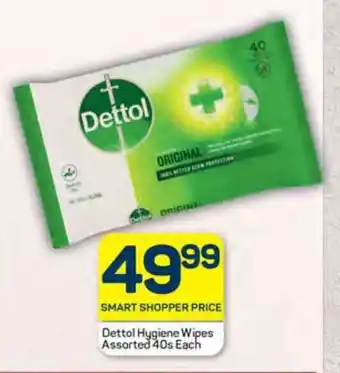 Pick n Pay Dettol Hygiene Wipes Assorted 40s Each offer