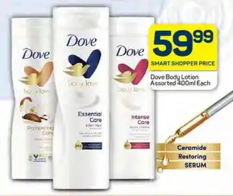 Pick n Pay Dove Body Lotion Assorted 400ml Each offer