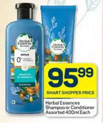 Pick n Pay Herbal Essences Shampoo or Conditioner Assorted 400ml Each offer