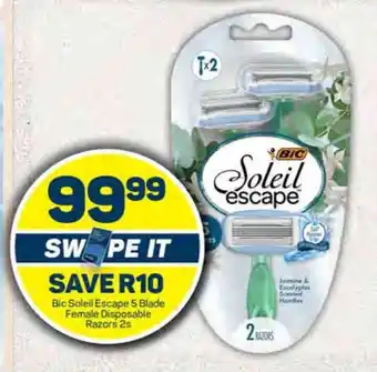 Pick n Pay Bic Soleil Escape 5 Blade Female Disposable Razors 2s offer