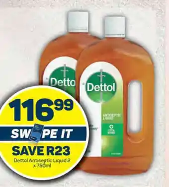 Pick n Pay Dettol Antiseptic Liquid 2 x 750ml offer