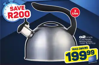 Pick n Pay 3 Litre Metallic Whistling Kettle offer
