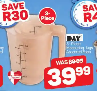 Pick n Pay DAY 3-Piece Measuring Jugs Assorted Each offer
