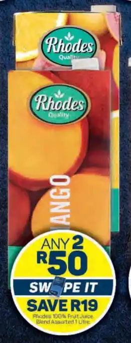 Pick n Pay Rhodes 100% Fruit Juice Blend Assorted 1L offer