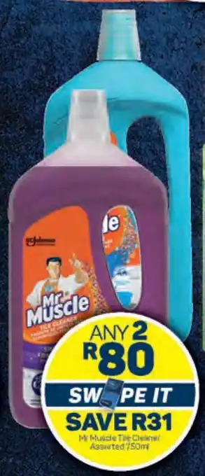 Pick n Pay Mr. Muscle Tile Cleaner Assorted 750ml offer