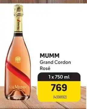 MUMM Grand Cordon Rosé