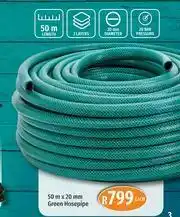 Builders Warehouse Garden Master 50m x 20mm Green Hosepipe-Each offer