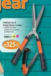 Builders Warehouse Garden Master Folding Saw & Hedge Shear Combo-Per Set offer