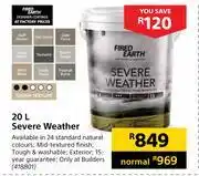 Builders Warehouse Fired earth severe weather-20l offer