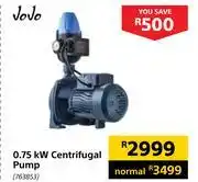 Builders Warehouse Jojo 0.75kw centrifugal pump offer