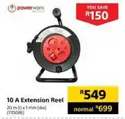 Powerworx 10a extension reel