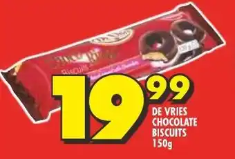 Shoprite DE VRIES CHOCOLATE BISCUITS 150g offer