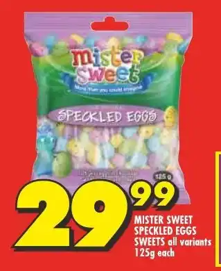 MISTER SWEET SPECKLED EGGS SWEETS all variants 125g each