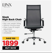 HiFi Corp Linx Sleek High Back Chair offer