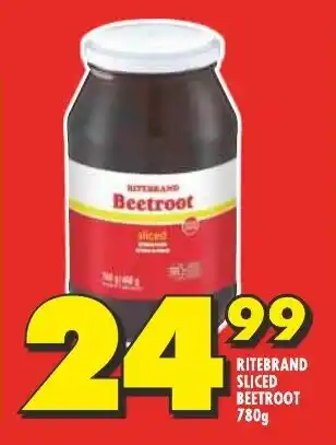 Shoprite RITEBRAND SLICED BEETROOT 780g offer