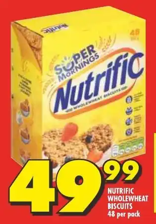 Shoprite NUTRIFIC WHOLEWHEAT BISCUITS 48 per pack offer