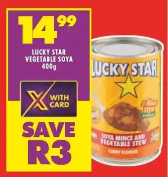 Shoprite LUCKY STAR VEGETABLE SOYA 400g offer