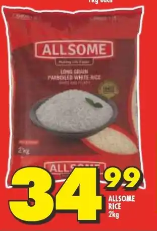 Shoprite ALLSOME RICE 2kg offer