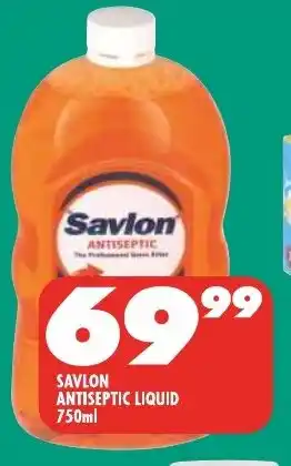 Shoprite SAVLON ANTISEPTIC LIQUID 750ml offer