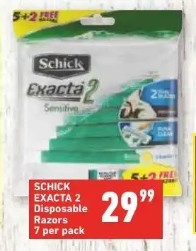 SCHICK EXACTA 2 Disposable Razors 7 per pack