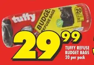 TUFFY REFUSE BUDGET BAGS 20 PER PACK