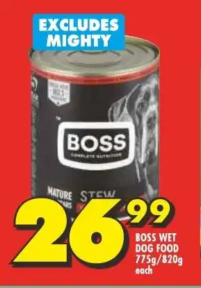 Shoprite BOSS WET DOG FOOD 775g/820g offer